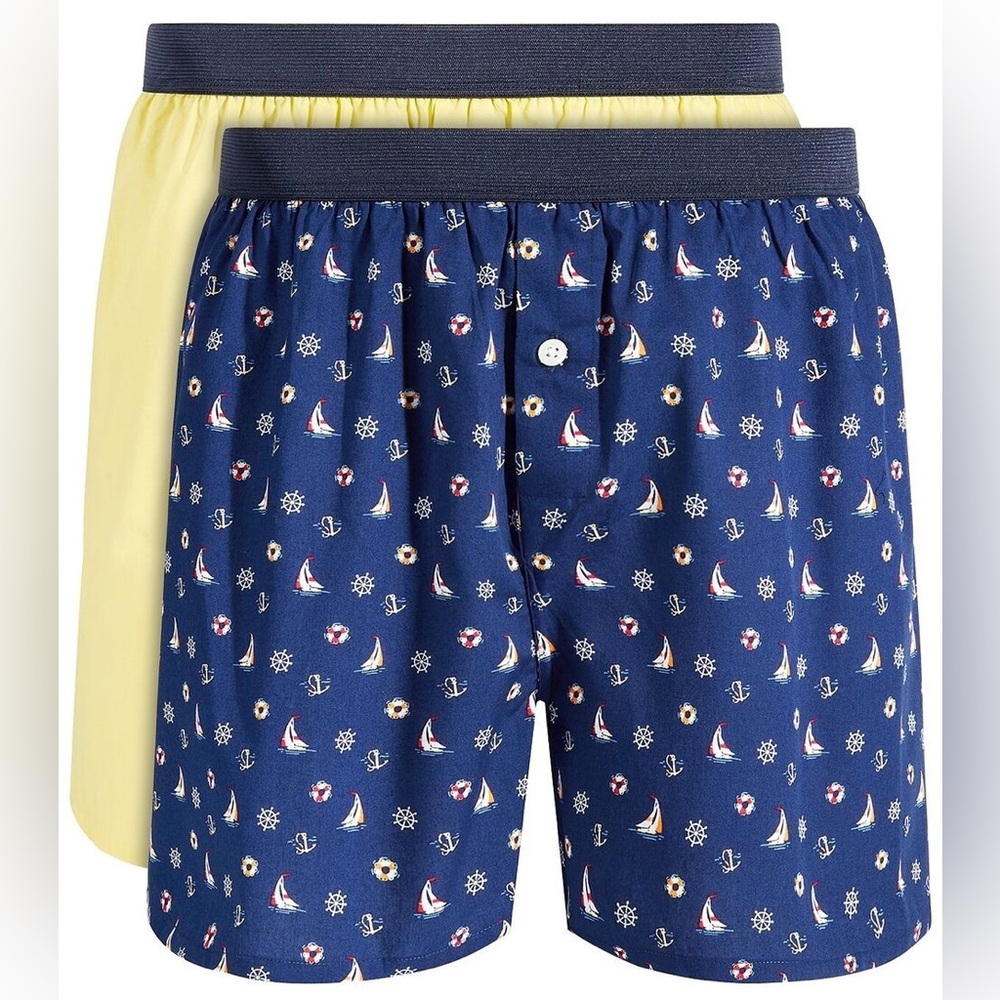 Mens Club Room Woven Boxers 2-Pack Various Sizes -B6
